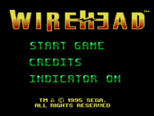 Wirehead title screen for Sega CD